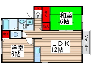 グリーンテリア第６の物件間取画像